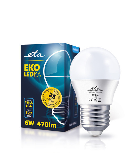 LED žárovka ETA 6W/ E27 2890 90006