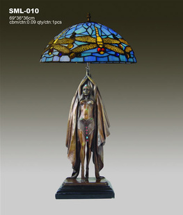 Vitrážová stolní lampa ve stylu Tiffany SML010