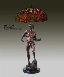 Stolná lampa v štýle Tiffany SML025