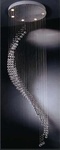 Moderní křišťálový lustr Spiral 2000